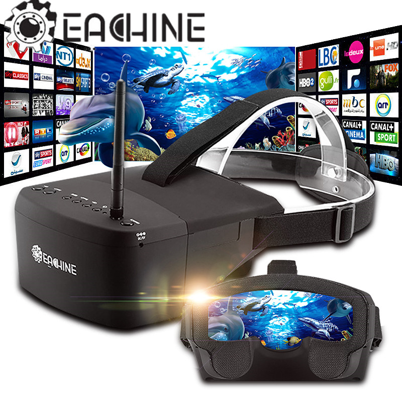 Skyzone Sky04O Pro Fpv Goggles - Eachine EV800 5 Inci 800X480 Kacamata